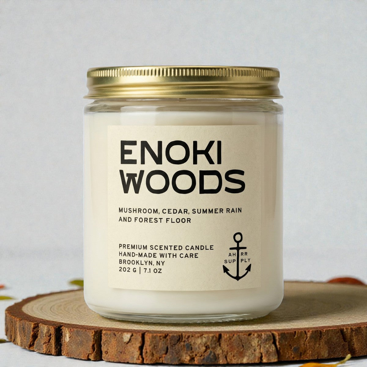 Enoki Woods | Mushroom & Cedar Candle
