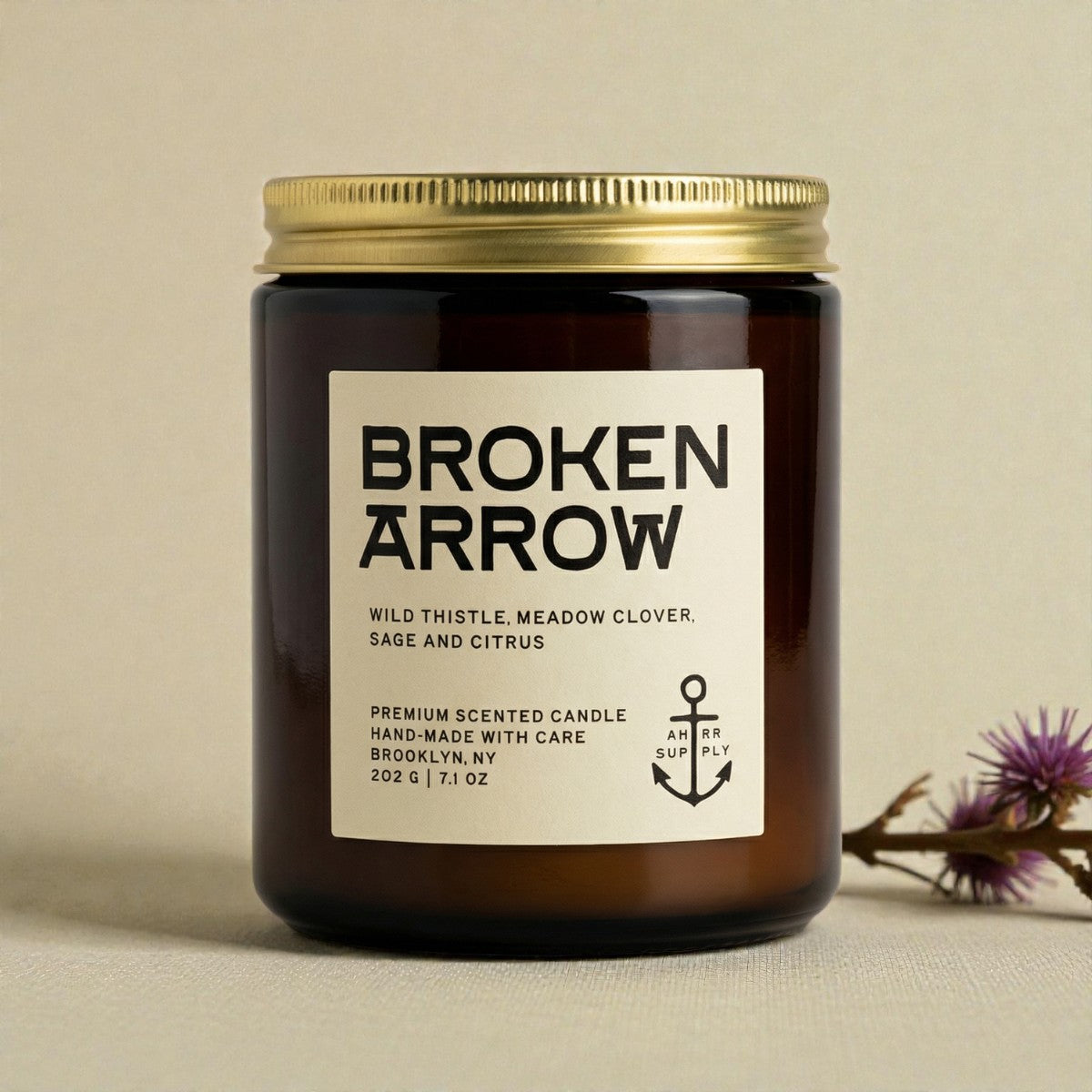 Broken Arrow | Wild Thistle & Clover Candle