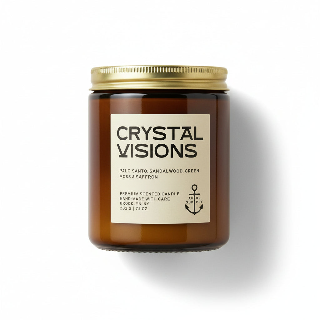 Crystal Visions | Palo Santo & Sandalwood Candle