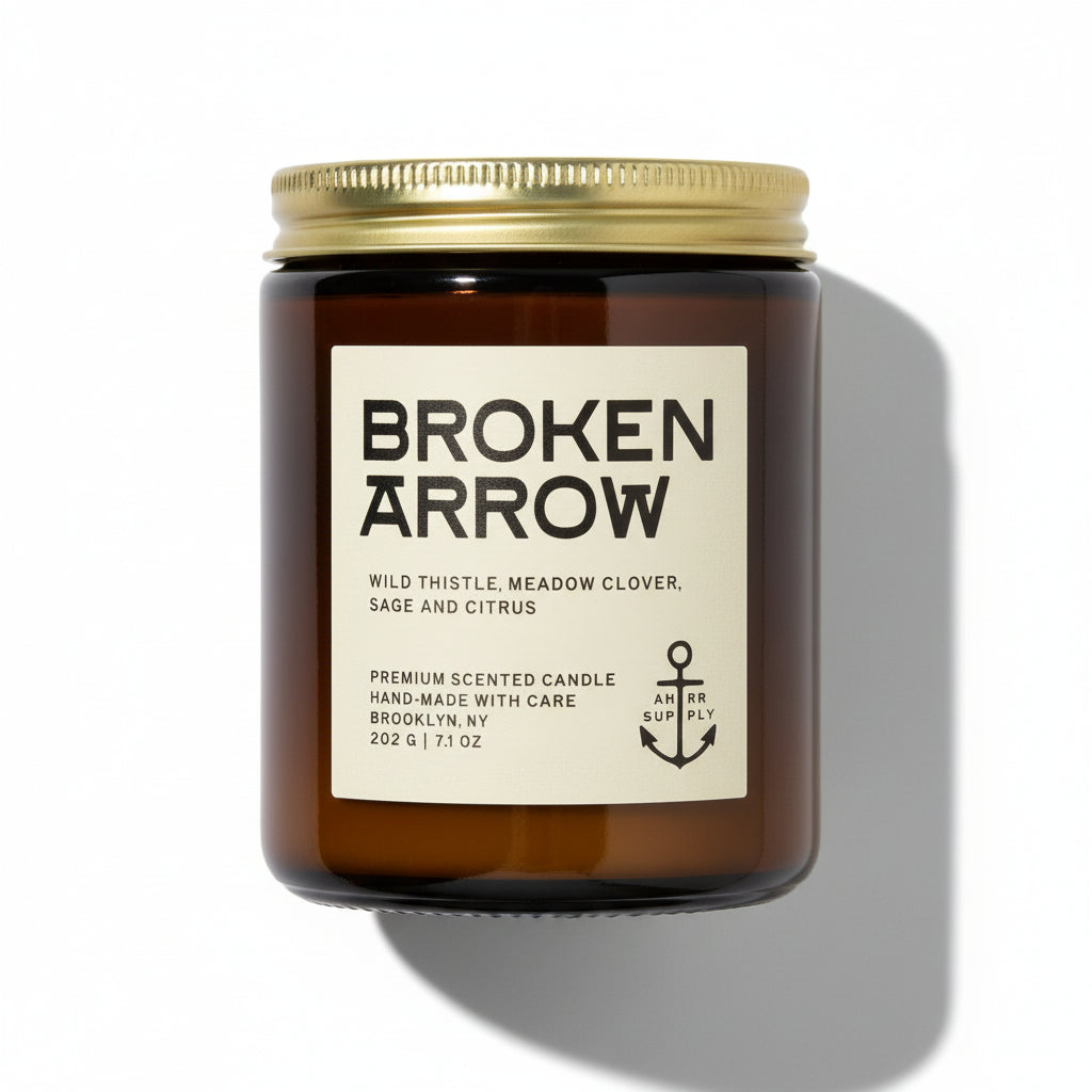 Broken Arrow | Wild Thistle & Clover Candle