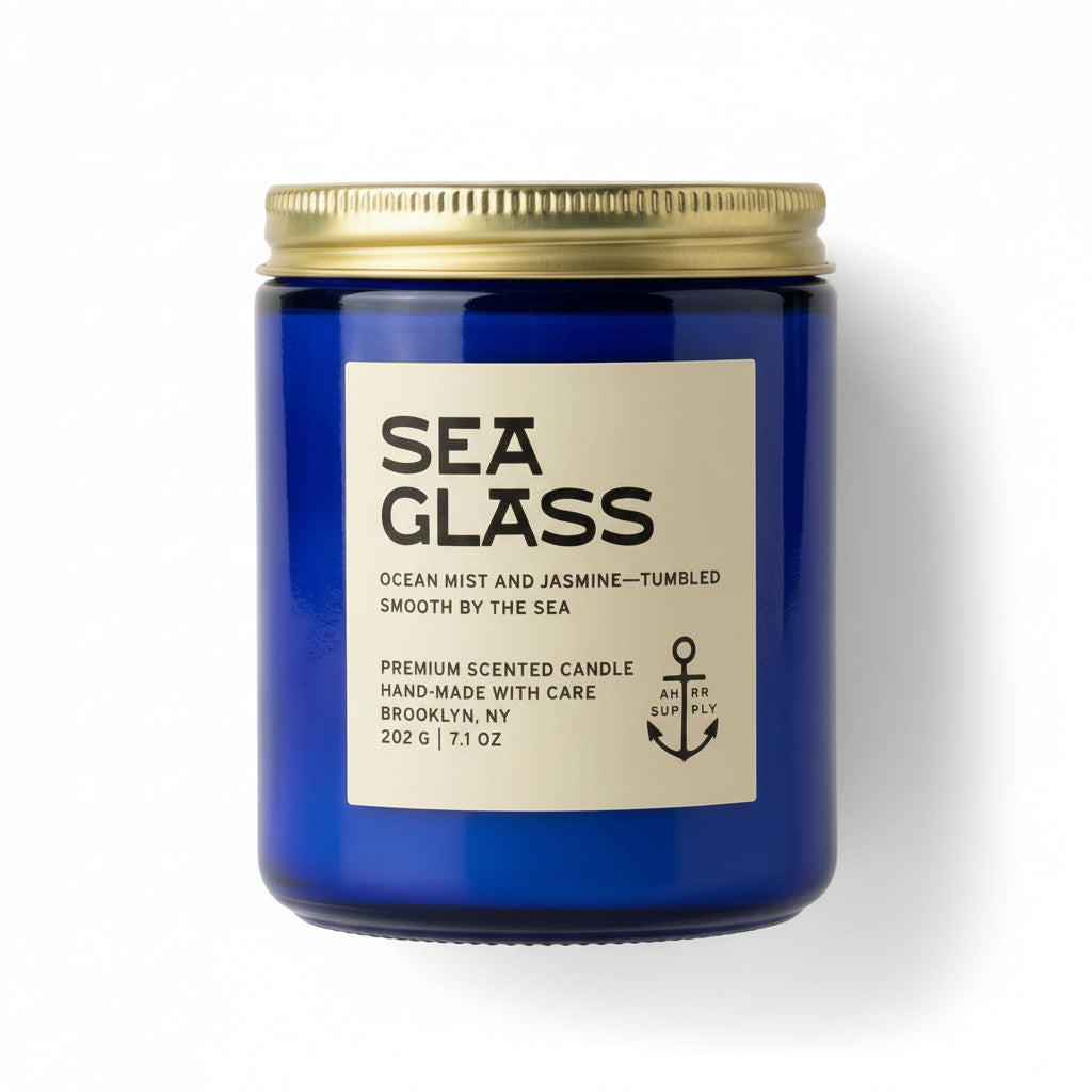Sea Glass | Oceanic & Floral Candle